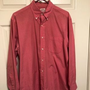 Red Brooks Brothers Button Down